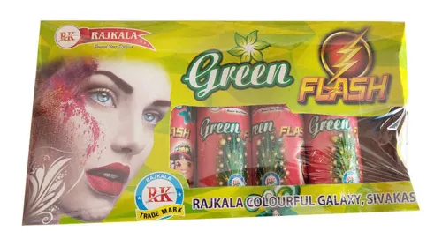 Green Flash Color Glittering